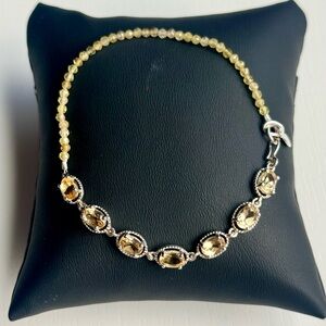 Pita Dewar Citrine and Sterling Silver Bracelet